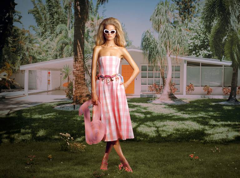 A campaign image for Zara x Barbie collaboration