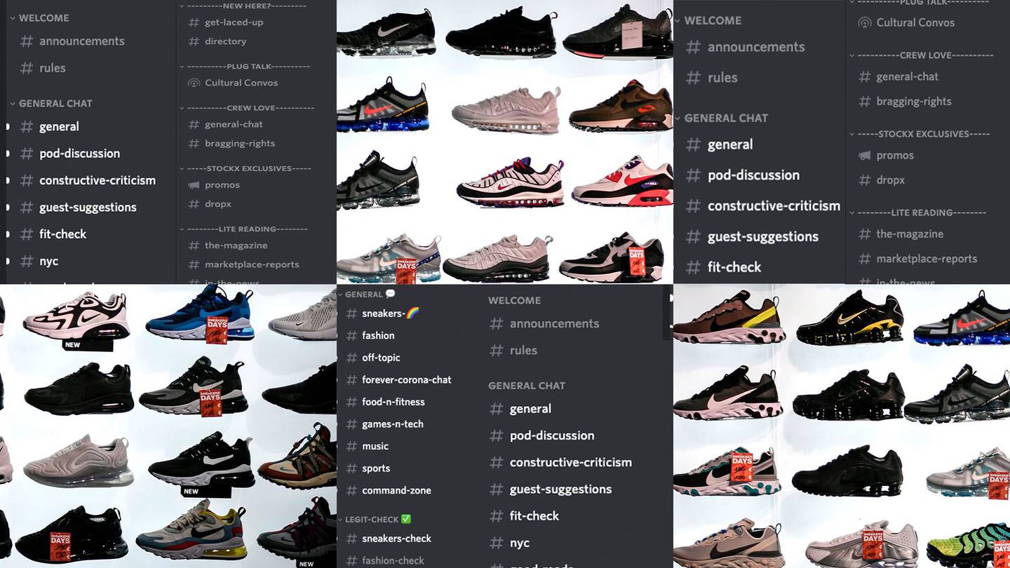 With its offer of closely guarded groups (or servers) free from likes, invasive algorithms and advertising, Discord is particularly appealing to the sneakerhead community.