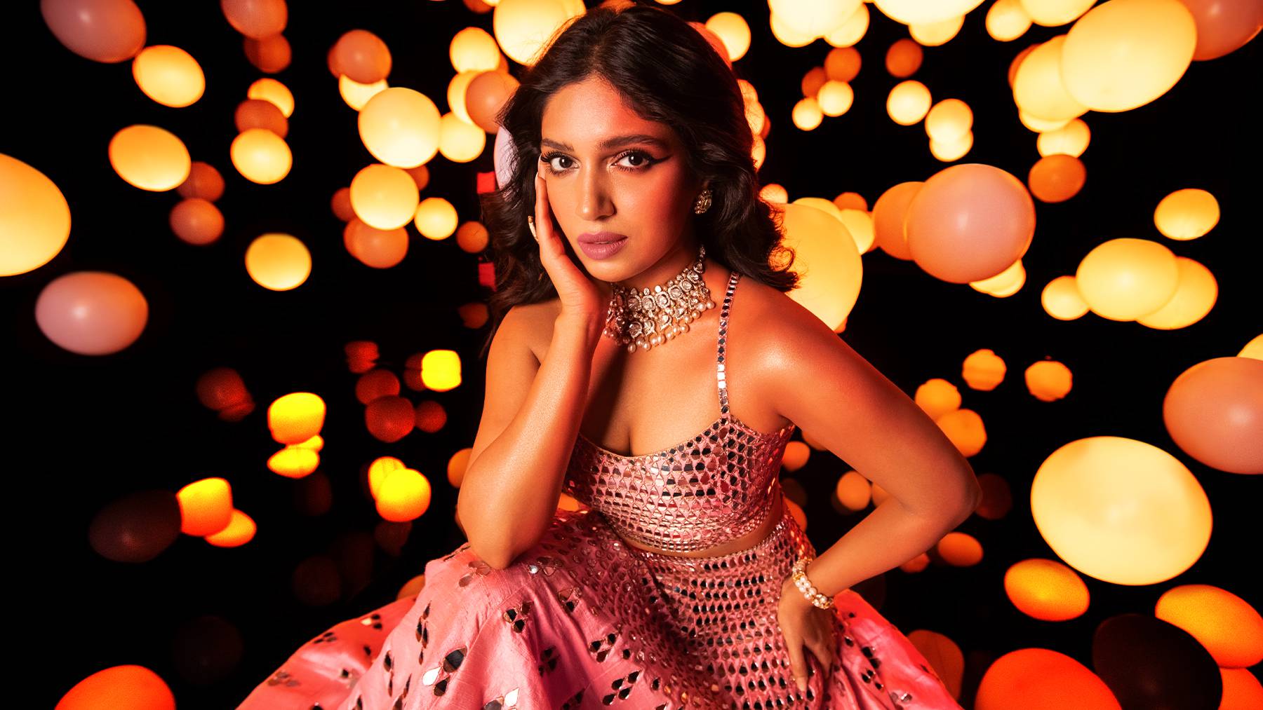 Indian actress Bhumi Pednekar in MAC Cosmetics' Diwali festival season campaign.