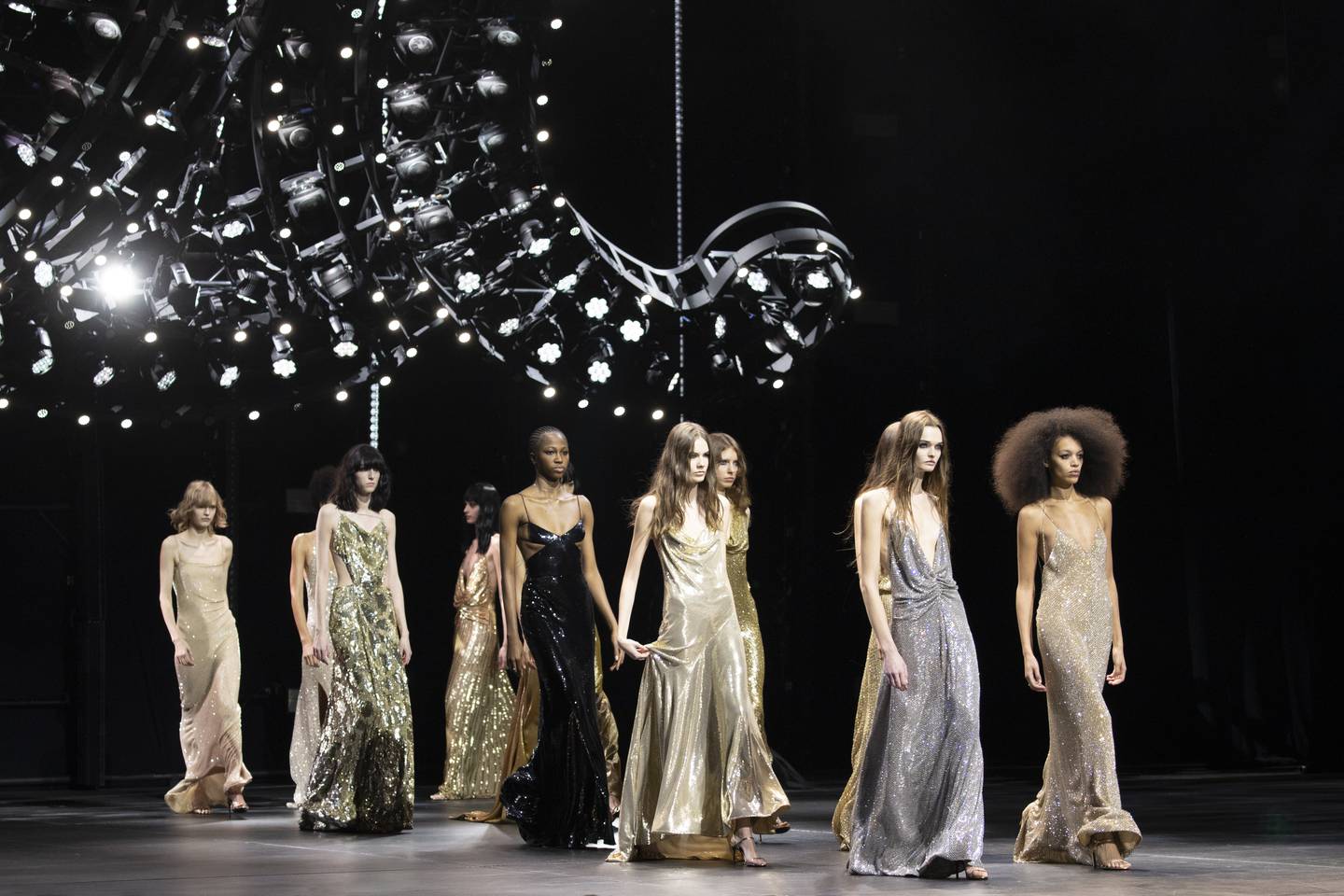 The finale of the Celine Winter 2023 show, "The Age of Indieness," which took place on December 8, 2022, at the Wiltern Theatre in Los Angeles, California.