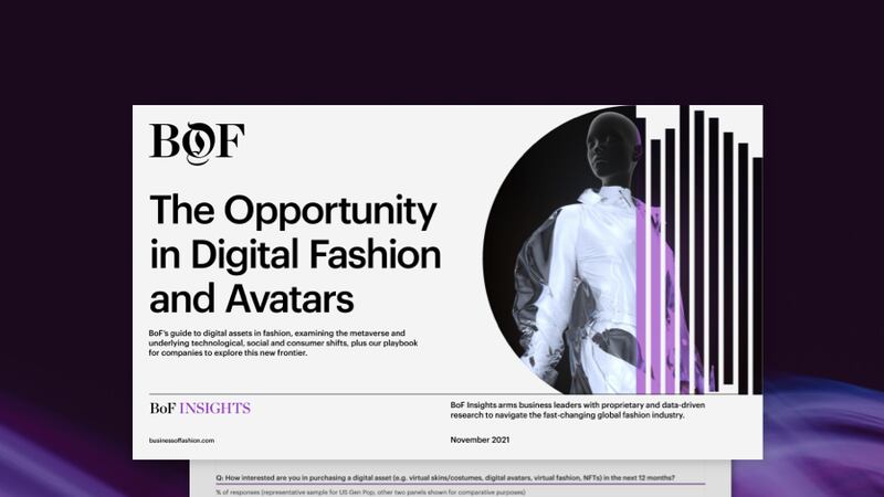 BoF Insights | The Opportunity in Digital Fashion and Avatars Report