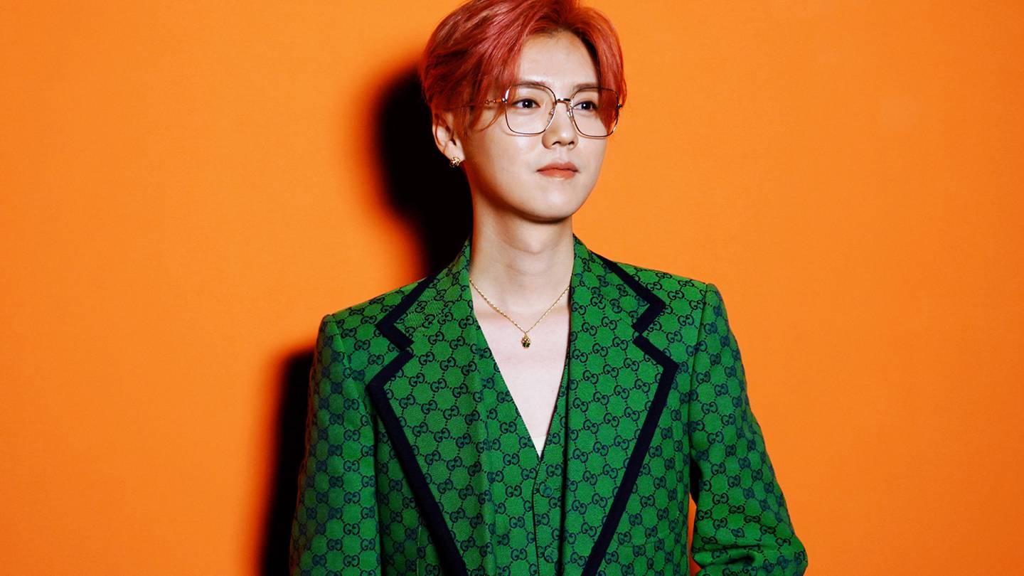 Singer Lu Han attends a Gucci event on Nov. 12, 2020 in Shanghai, China. Getty Images.