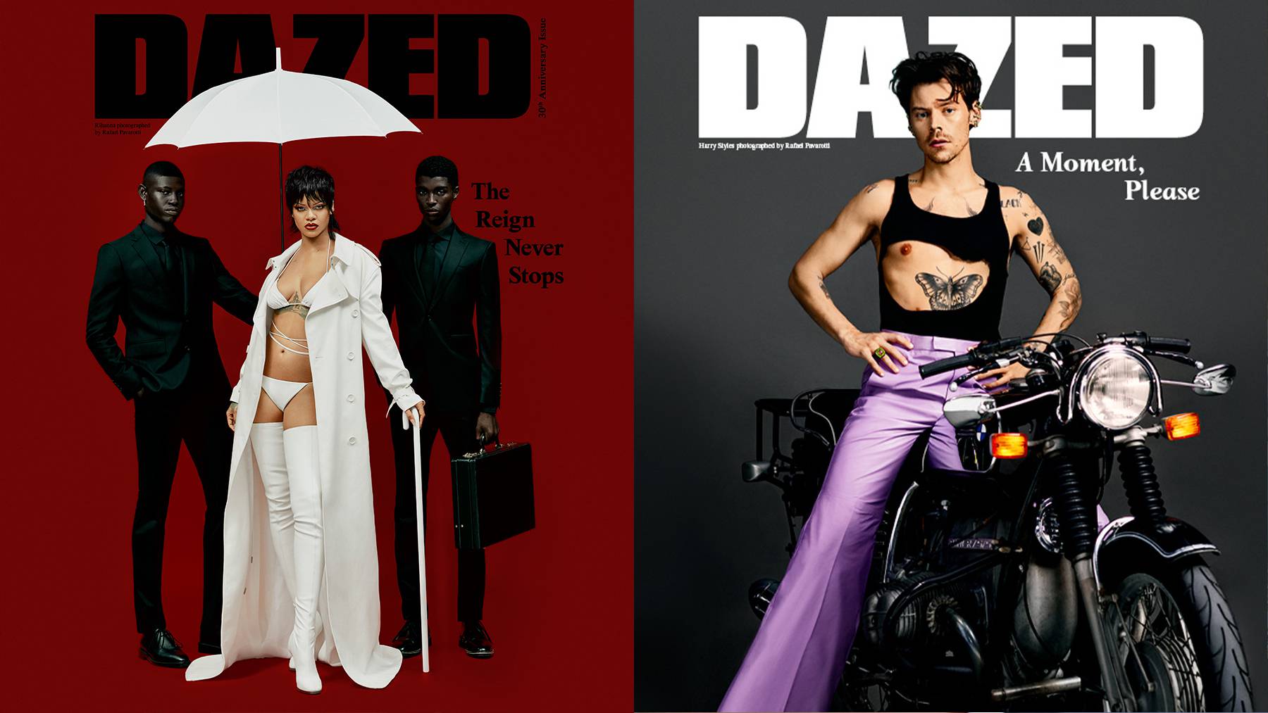 New School represented much of the team behind two recent Dazed cover images.