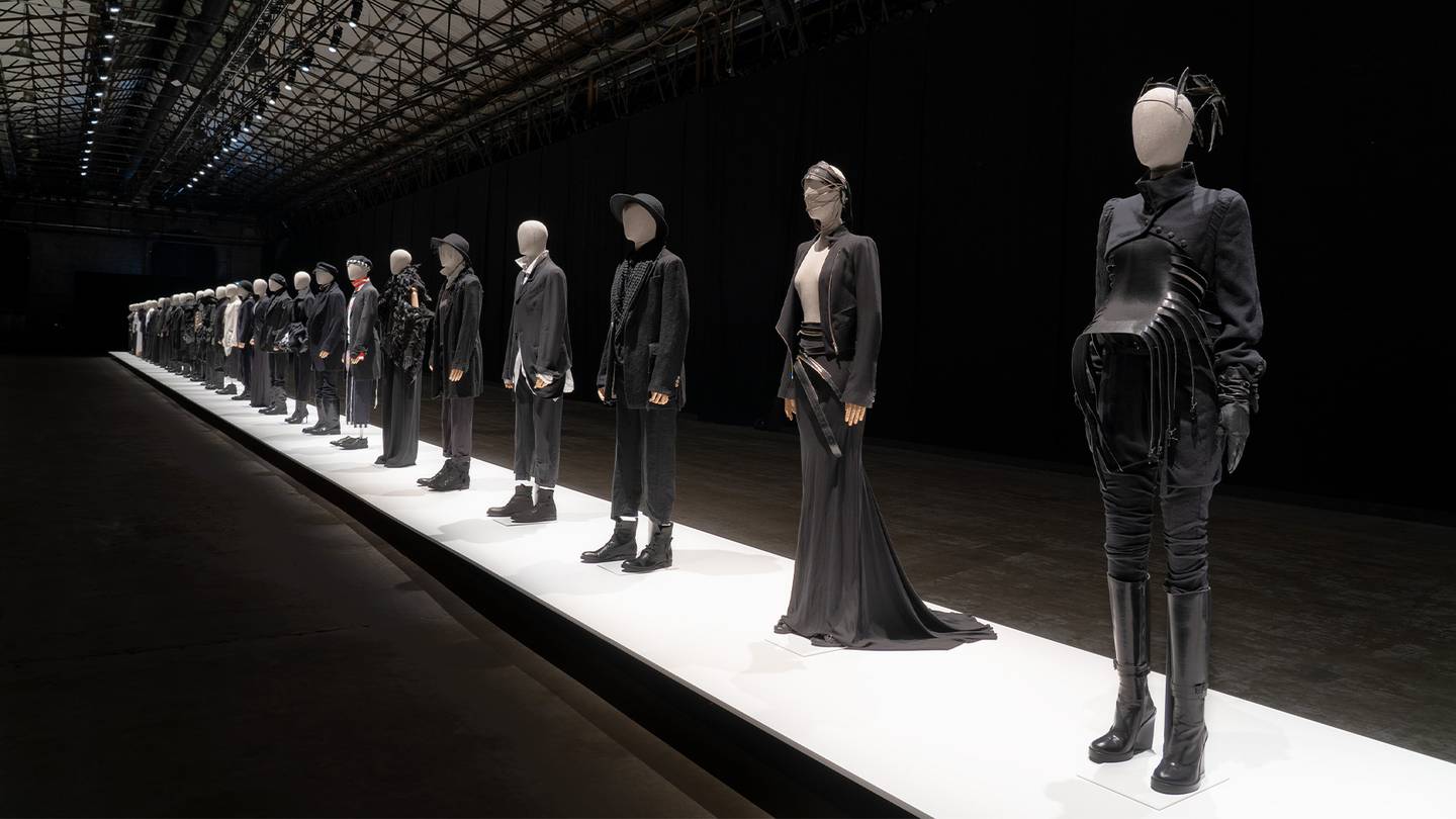 A retrospective of Ann Demeumelemeester’s work, Curious Wishes Feathered the Air, opened on Tuesday at the Stazione Leopolda in Florence as part of Pitti Uomo.