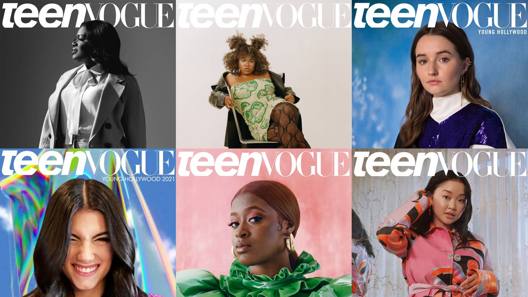Recent Teen Vogue digital covers. Courtesy