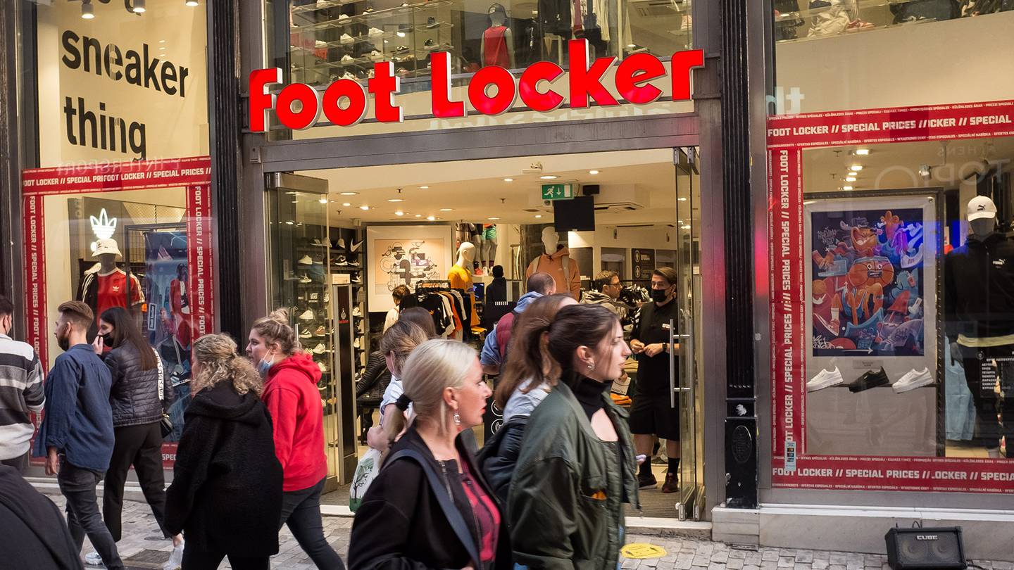 Shares of Foot Locker cratered over 30 percent in premarket trading.