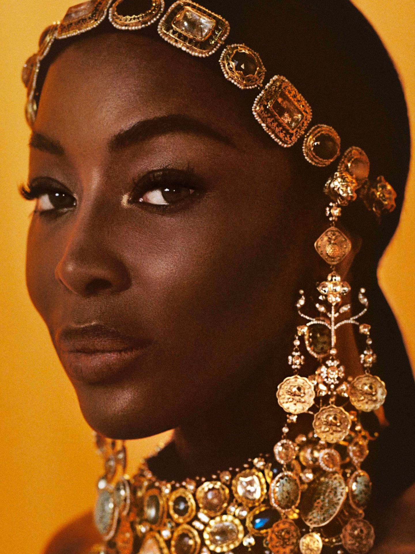 Naomi Campbell for Vogue India March-April 2023.