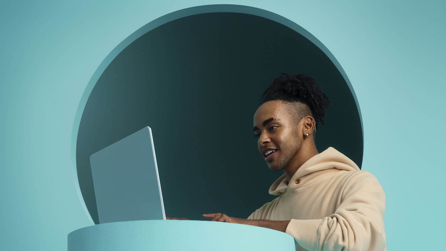 Concept image of an Amazon user on a laptop.