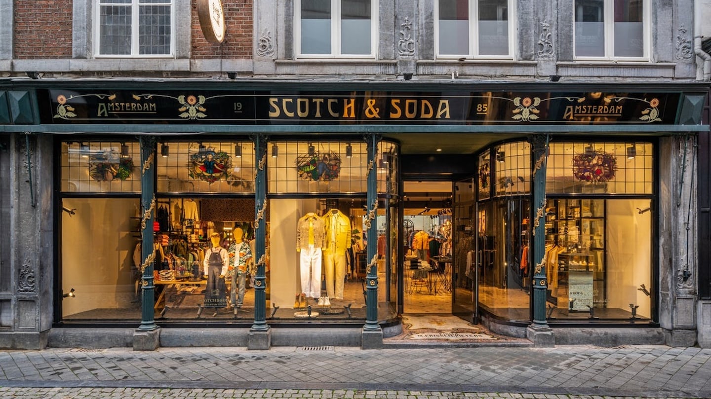 Scotch & Soda storefront.