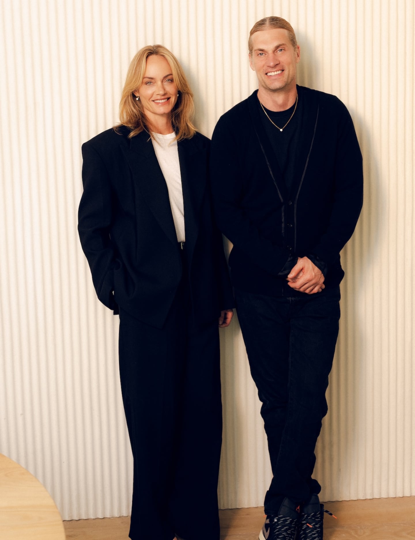 Amber Valletta and Teddy Charles