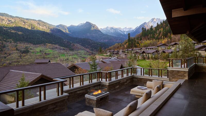 A view from The Ritz-Carlton Reserve in Rissai Valley, China.