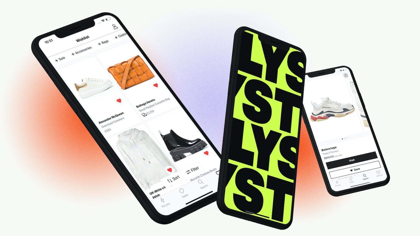 Lyst Mobile App on iPhone.