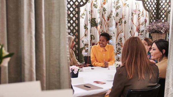 Attendees for the roundtable on How Luxury Can Better Support Female Empowerment at the Bulgari Hotel in Milan.