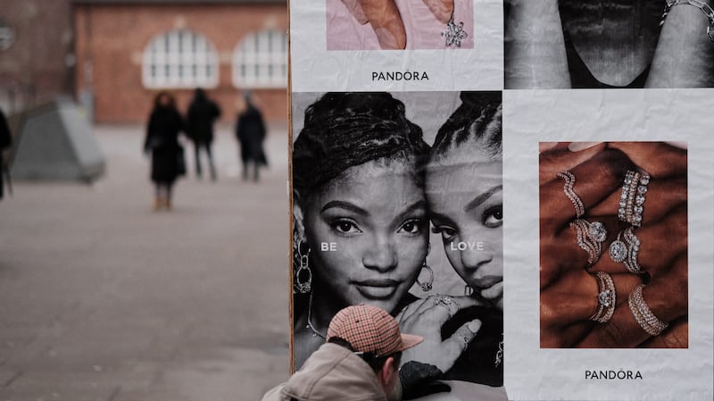 Pandora advertising in Copenhagen.