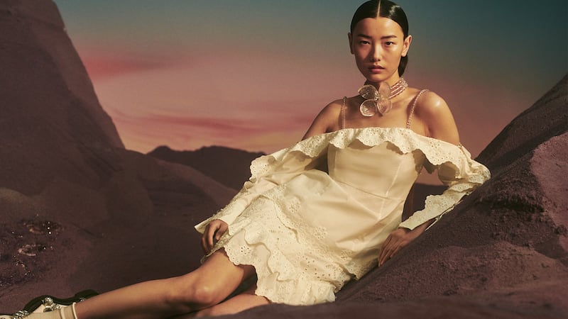 A look from the collaboration between H&M Group's And Other Stories and Chinese designer Susan Fang.