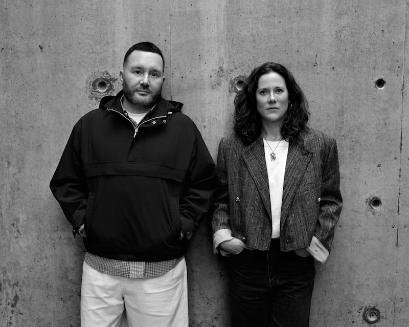 Kim Jones and longtime collaborator Lucy Beeden.