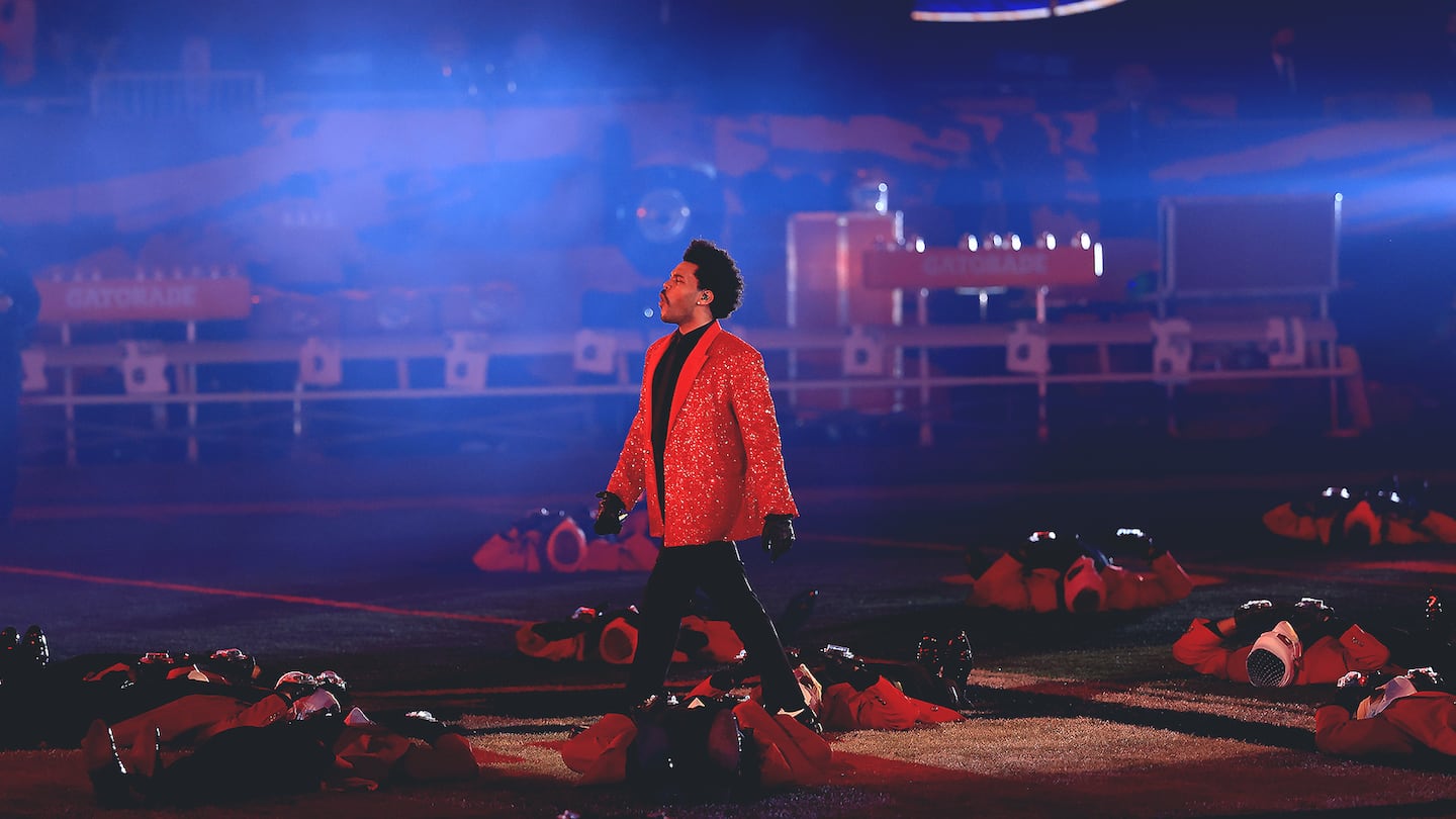 The Weeknd Super Bowl Halftime Show 2021, Getty Images.