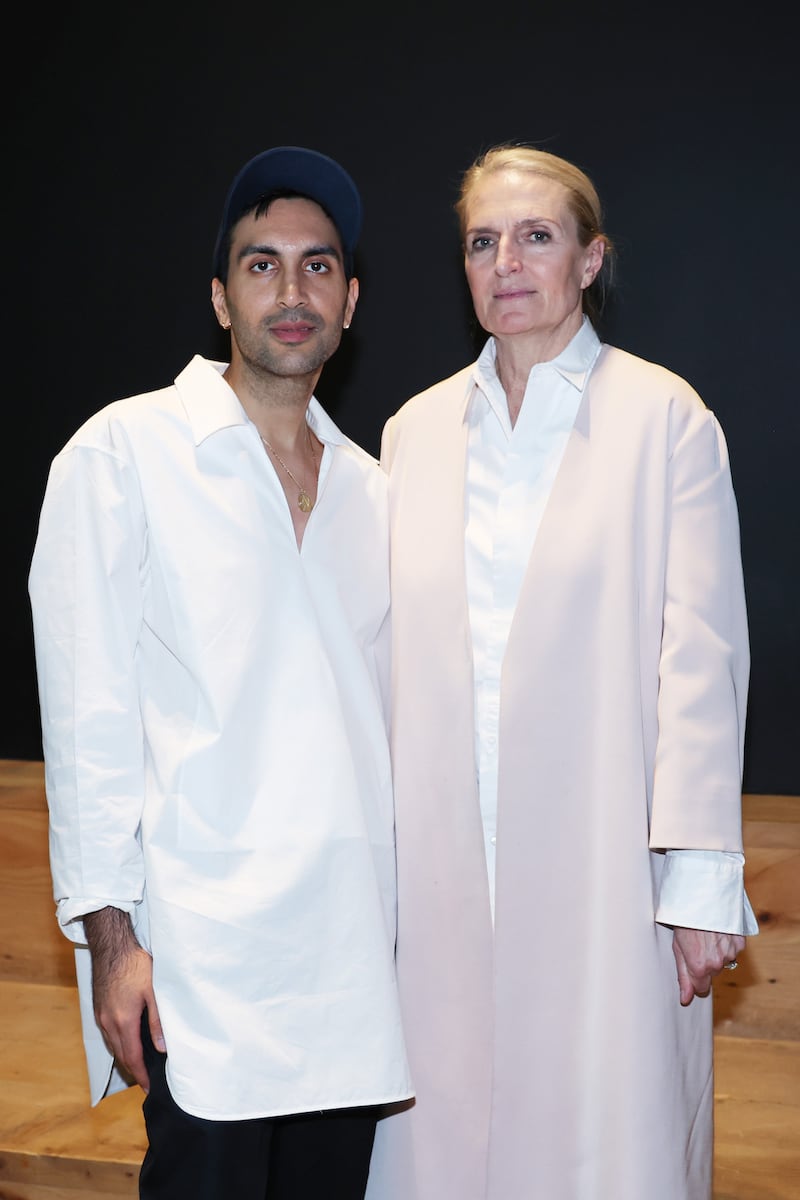 Left to right: Stylist Nikhil Mansata and Noona Smith-Petersen, Founder and Chief Executive at Smith-Petersen.