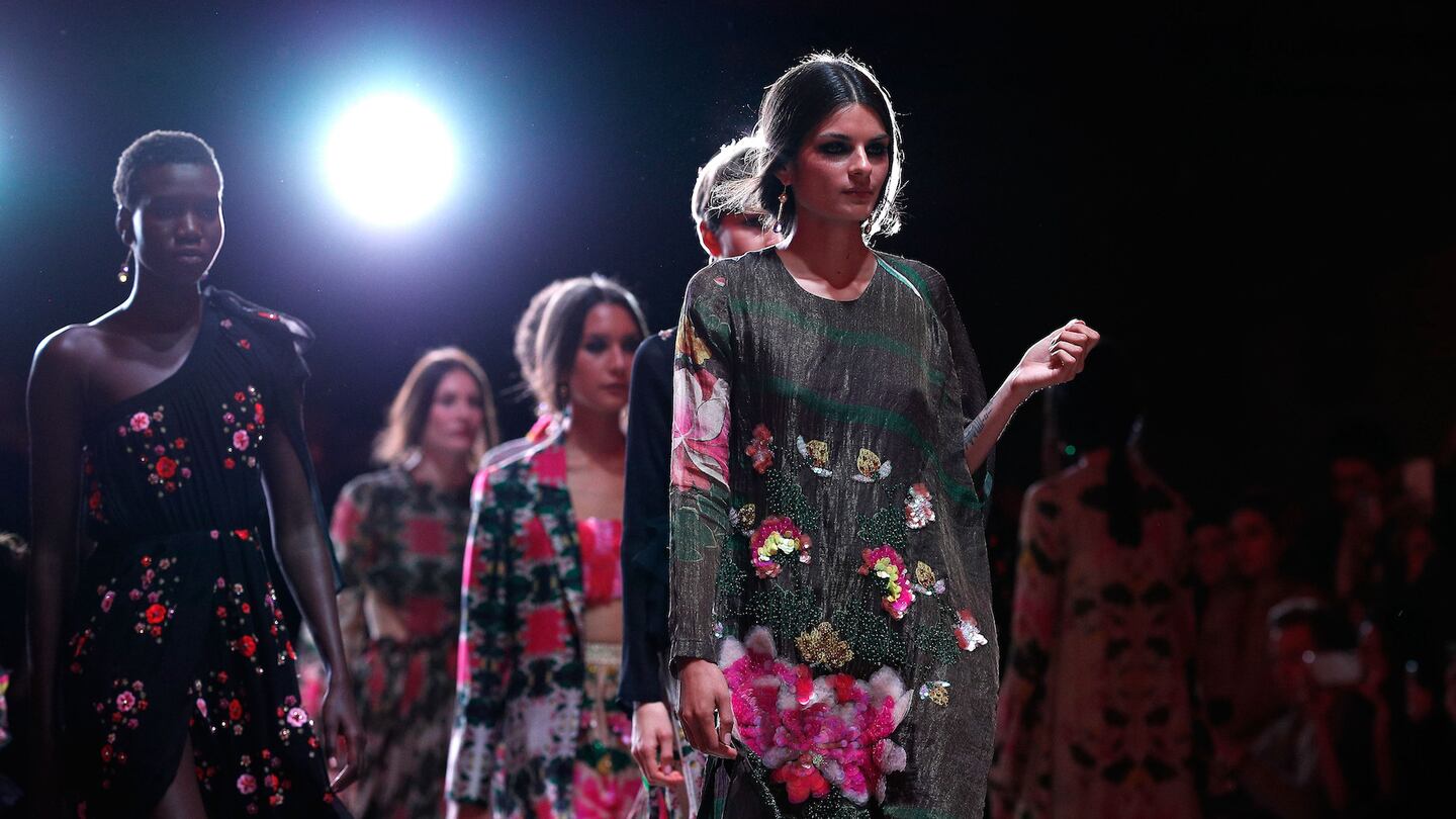 Roopa Pemmaraju show at Mercedes-Benz Fashion Week Resort 19 Collections in Sydney.