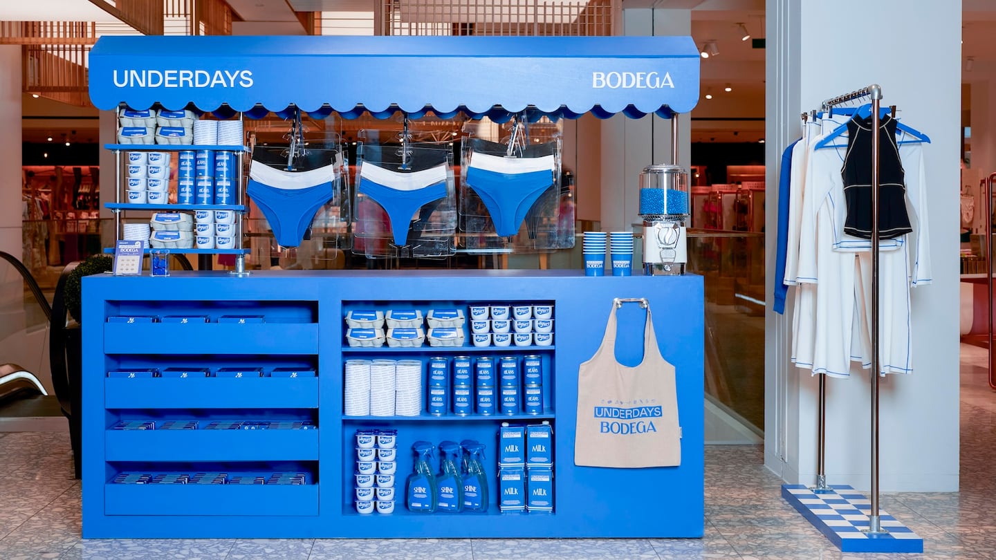 An Underdays pop-up at Selfridges in London.