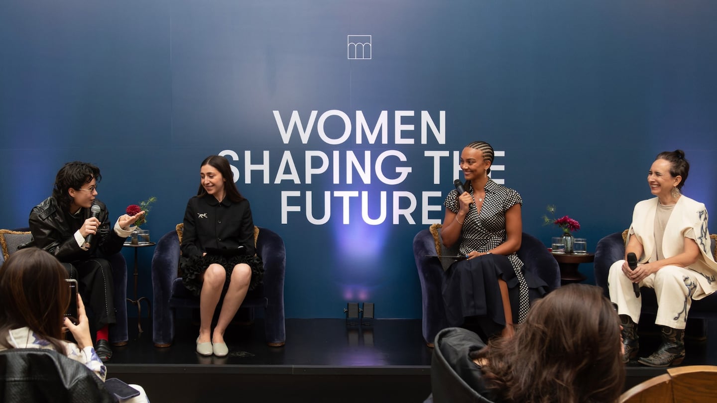 Panelists Bárbara Sánchez-Kane, Camila Banzo, Yasmine Dahlberg and Carla Fernández at Soho House Mexico City.