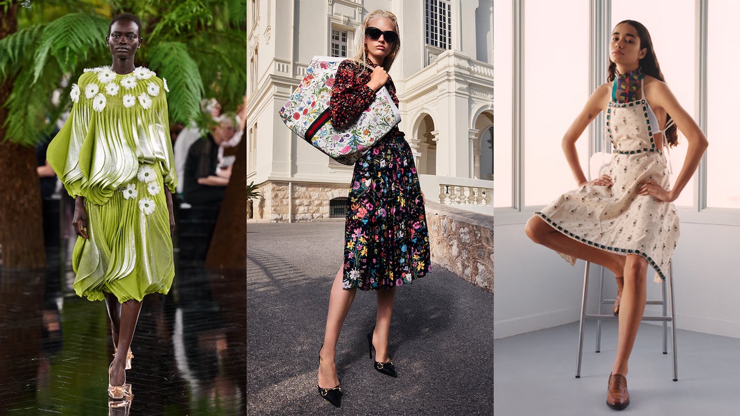 Spring/Summer 2026 imagery from Dior, Gucci and Miu Miu.