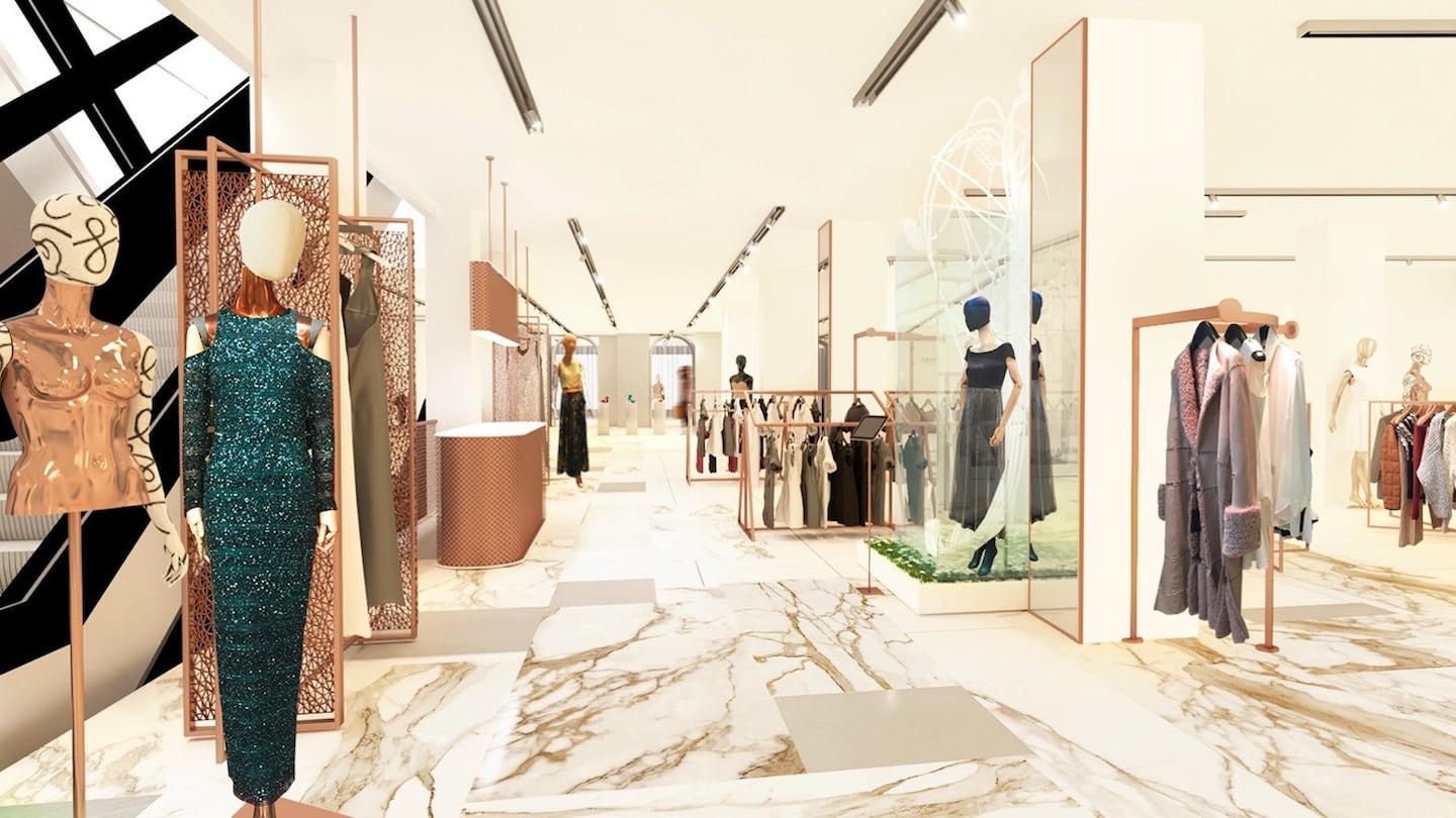 Harvey Nichols first floor.