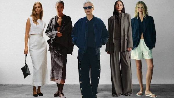 A collage of minimalist chic brands