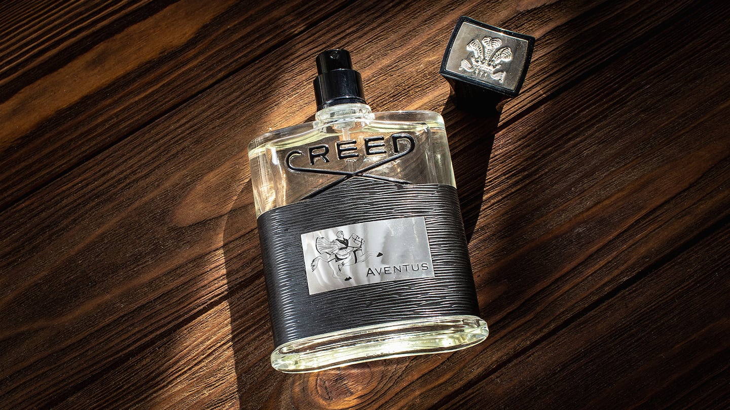 Creed fragrance bottle.
