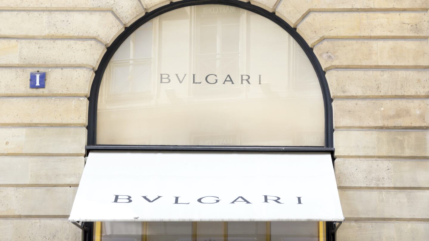The Bulgari store in Place Vendome in Paris. Shutterstock.