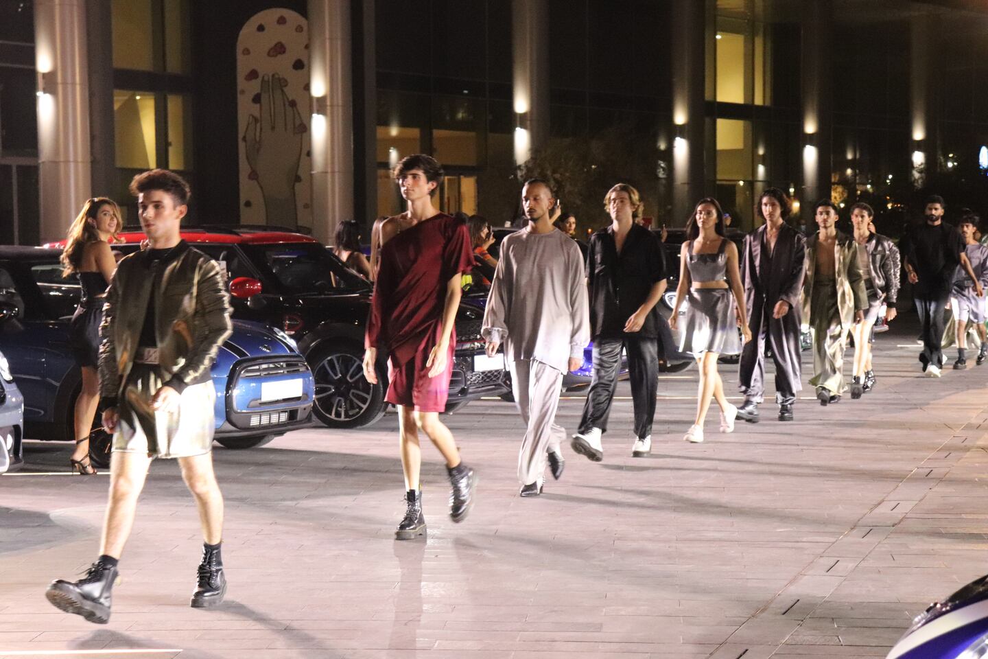 Anomalous wrapped up the event with a physical show in the Dubai Design District. Arab Fashion Council