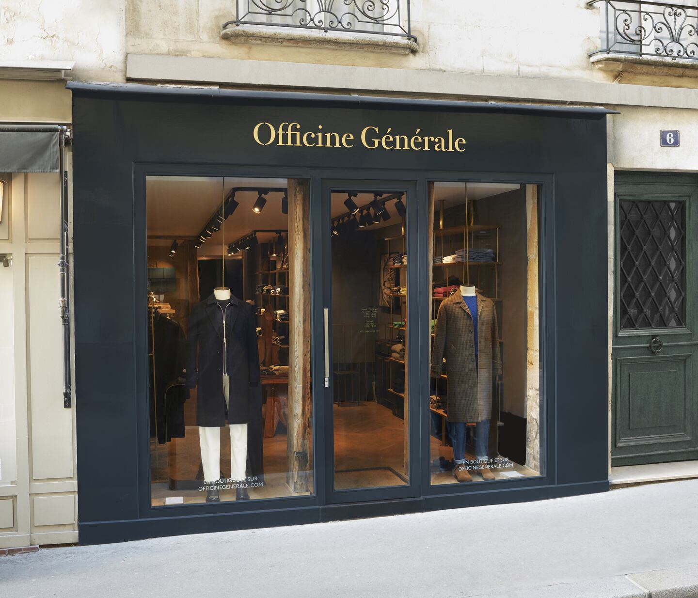 Officine Générale's shop in Paris' Saint-Germain neighbourhood.