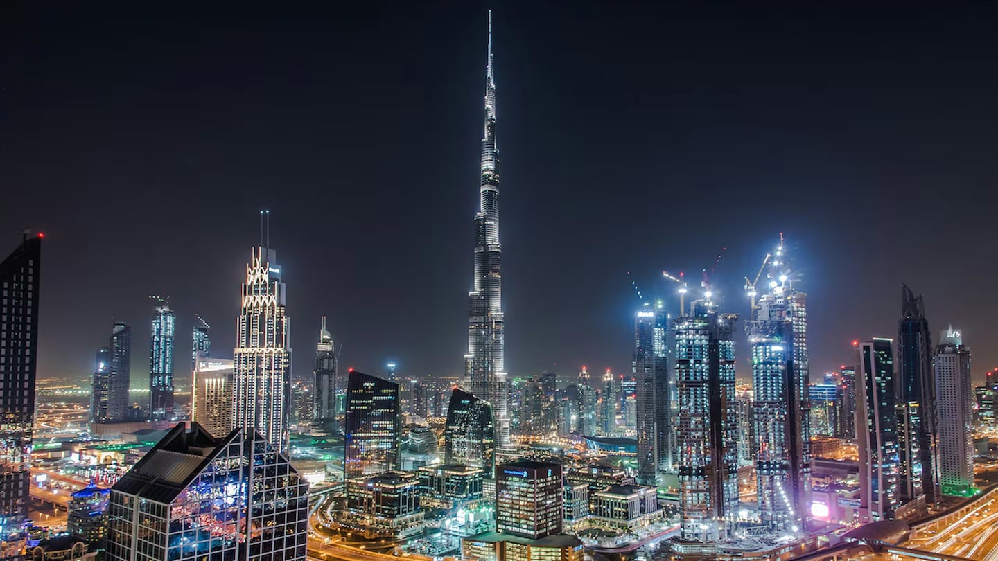The skyline in Dubai.