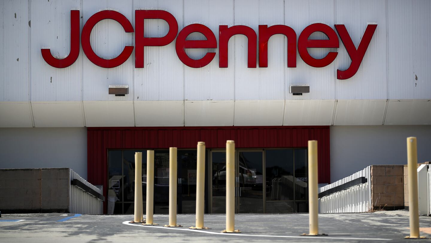 JCPenney store at The Shops at Tanforan Mall on May 15, 2020 in San Bruno, California. Getty.
