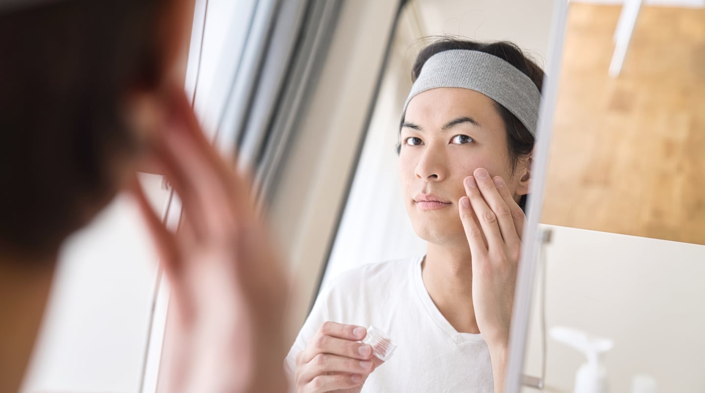 The pandemic has boosted Japan's men's beauty market. Shutterstock.