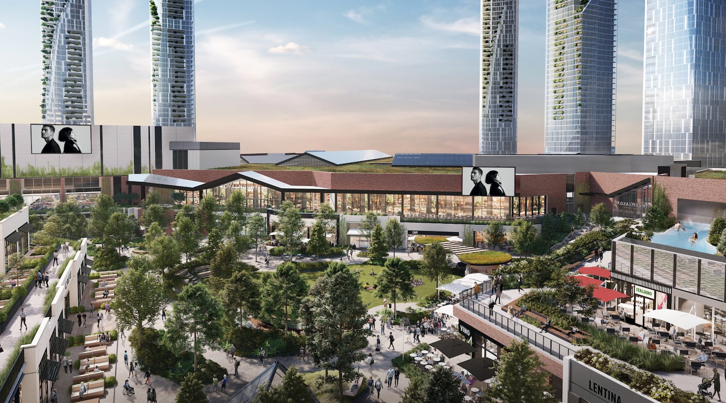 A rendering of the Royalmount development set to open in Montreal in 2024.