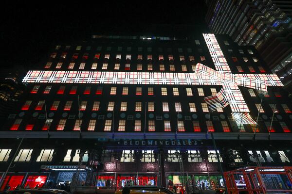 Bloomingdale's holiday façade
