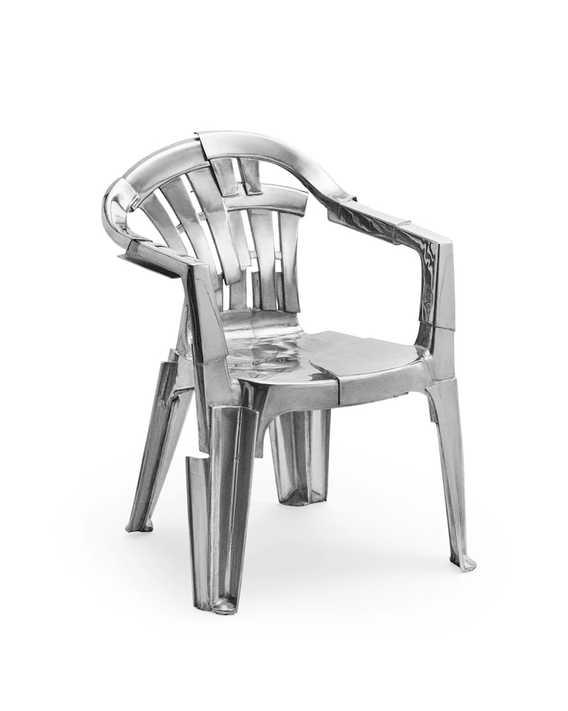 Prototype plans to release collaborative products with each issue, such as this aluminium chair by Pierre Castignola.
