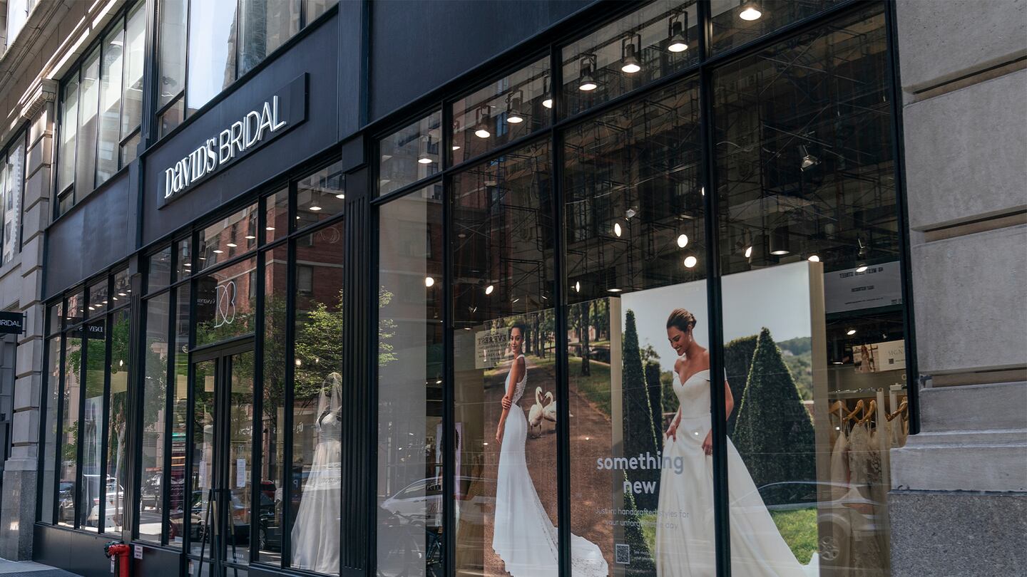 David's Bridal store.