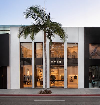 The Amiri store on Rodeo Drive in Los Angeles. Roberto Garcia