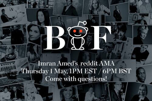 Ask BoF’s Imran Amed Anything on Reddit Now