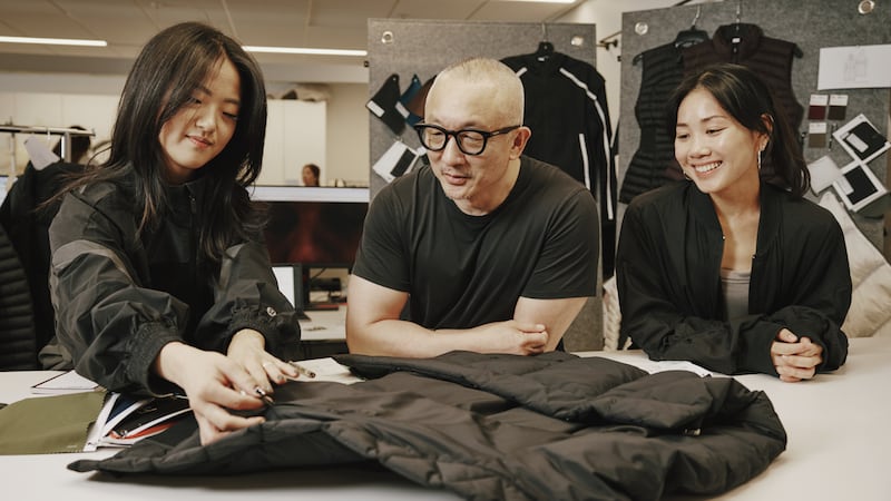 Lululemon's design team at work with creative director Jonathan Cheung.