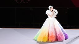 Misia sings at the Opening Ceremony of the Tokyo 2020 Olympic Games.