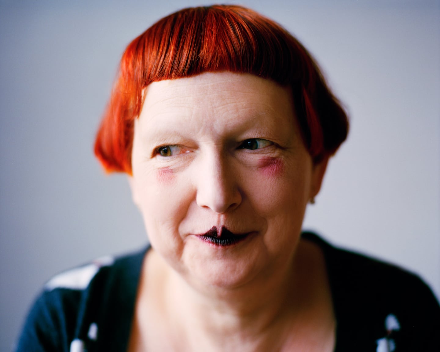 Portrait of fashion journalist Lynn Yaeger shot for BoF