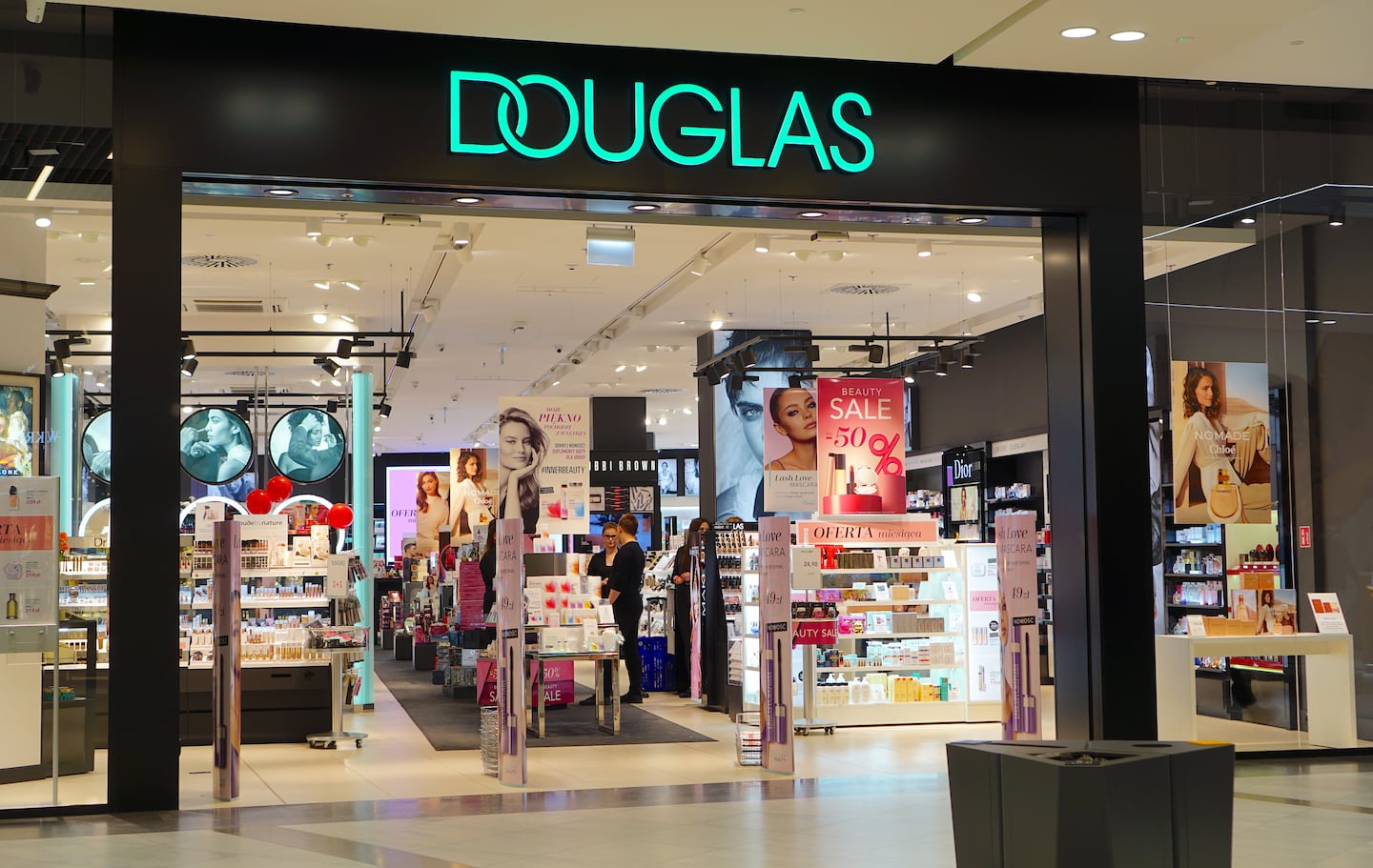 German retail beauty brand Douglas. Shutterstock.