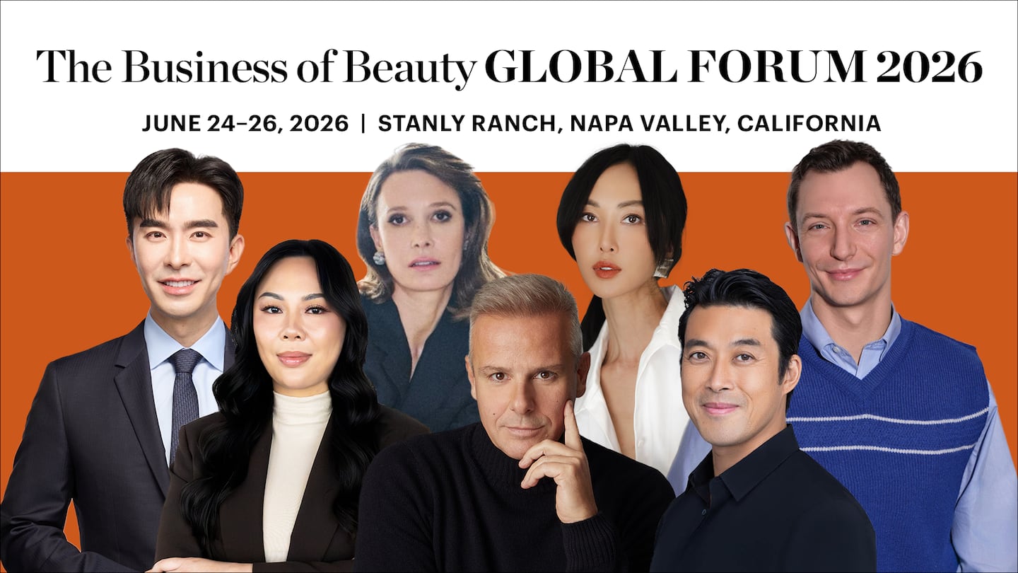 Headshot collage of the latest confirmed speakers joining the lineup for The Business of Beauty Global Forum 2026 held from June 24-26, 2026 at Stanly Ranch, Napa Valley, California.