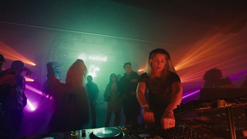 DJ Blond:ish performed at Method's party on Friday night during Weekend 1 of Coachella.