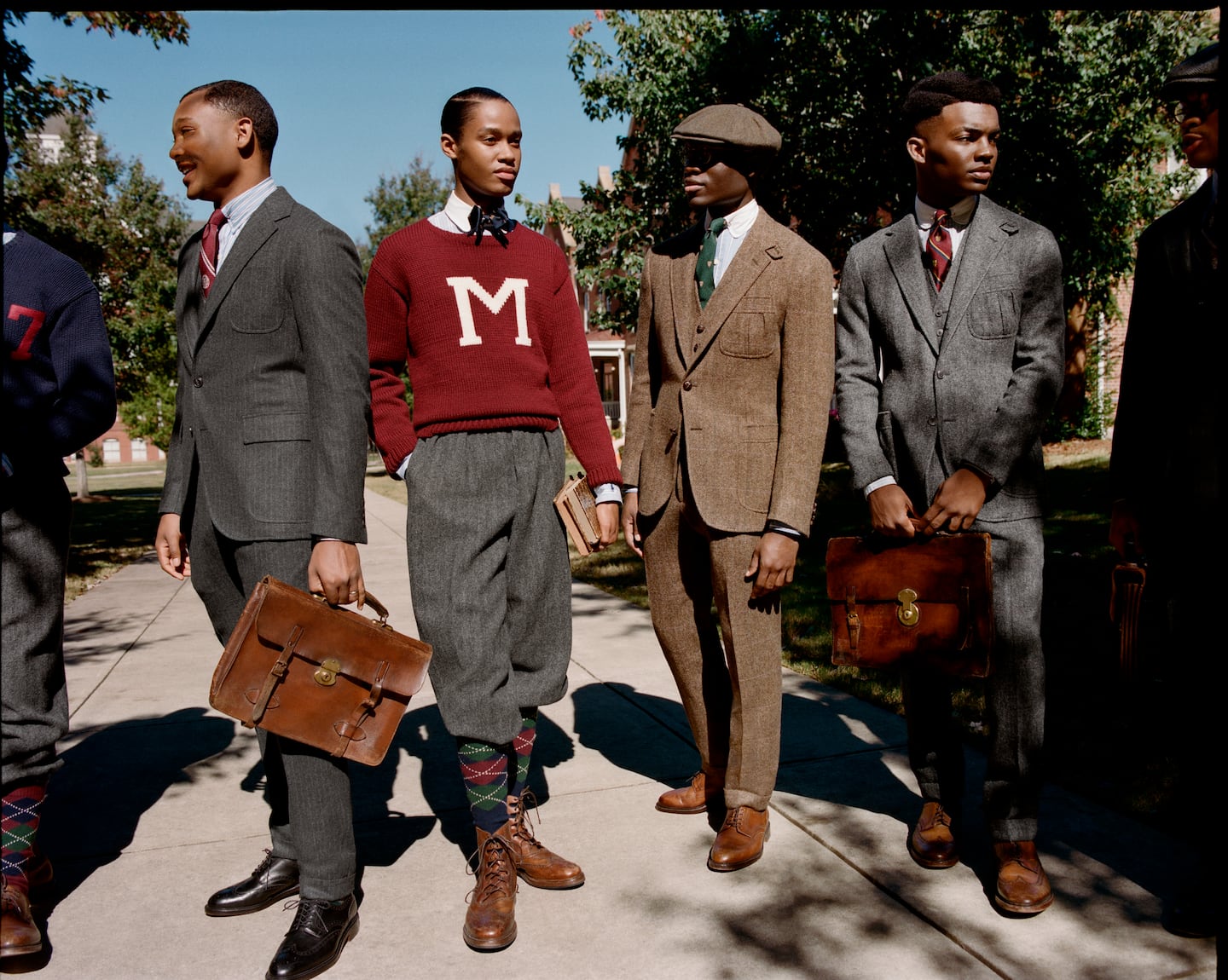 The Polo Ralph Lauren Exclusively for Morehouse and Spelman Colleges Collection references styles worn by HBCU students from the 1920s to 1950s.