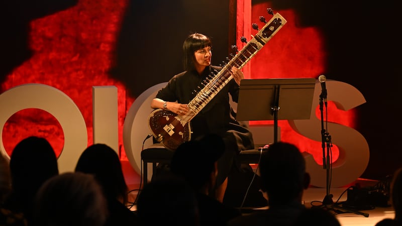 Anoushka Shankar performing.