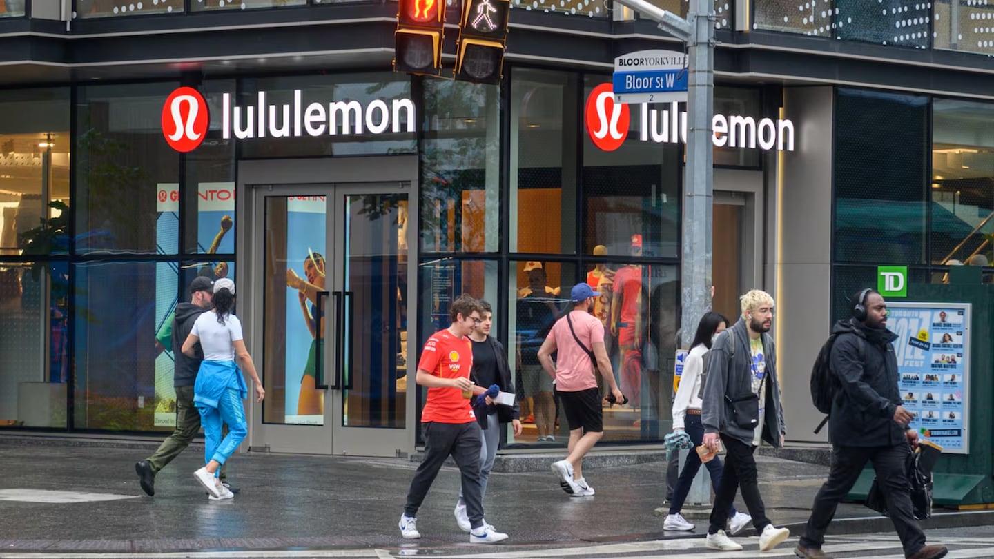 Lululemon store front.